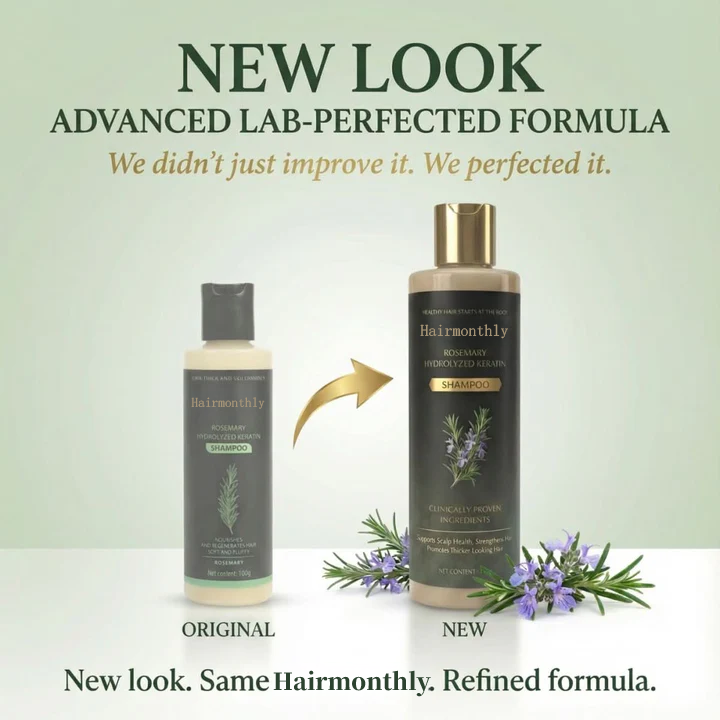 🔥LAST DAY 50% OFF - Hairmonthly® Organic Rosemary Hair Growth Shampoo