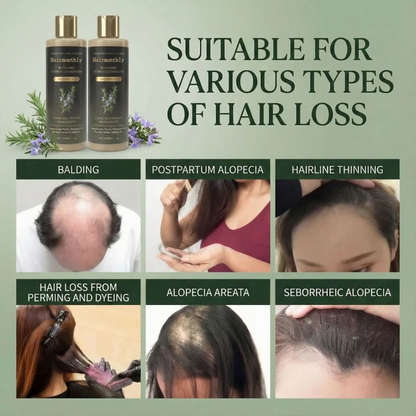 🔥LAST DAY 50% OFF - Hairmonthly® Organic Rosemary Hair Growth Shampoo