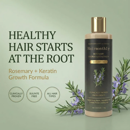 🔥LAST DAY 50% OFF - Hairmonthly® Organic Rosemary Hair Growth Shampoo