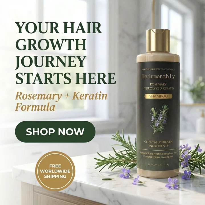 🔥LAST DAY 50% OFF - Hairmonthly® Organic Rosemary Hair Growth Shampoo
