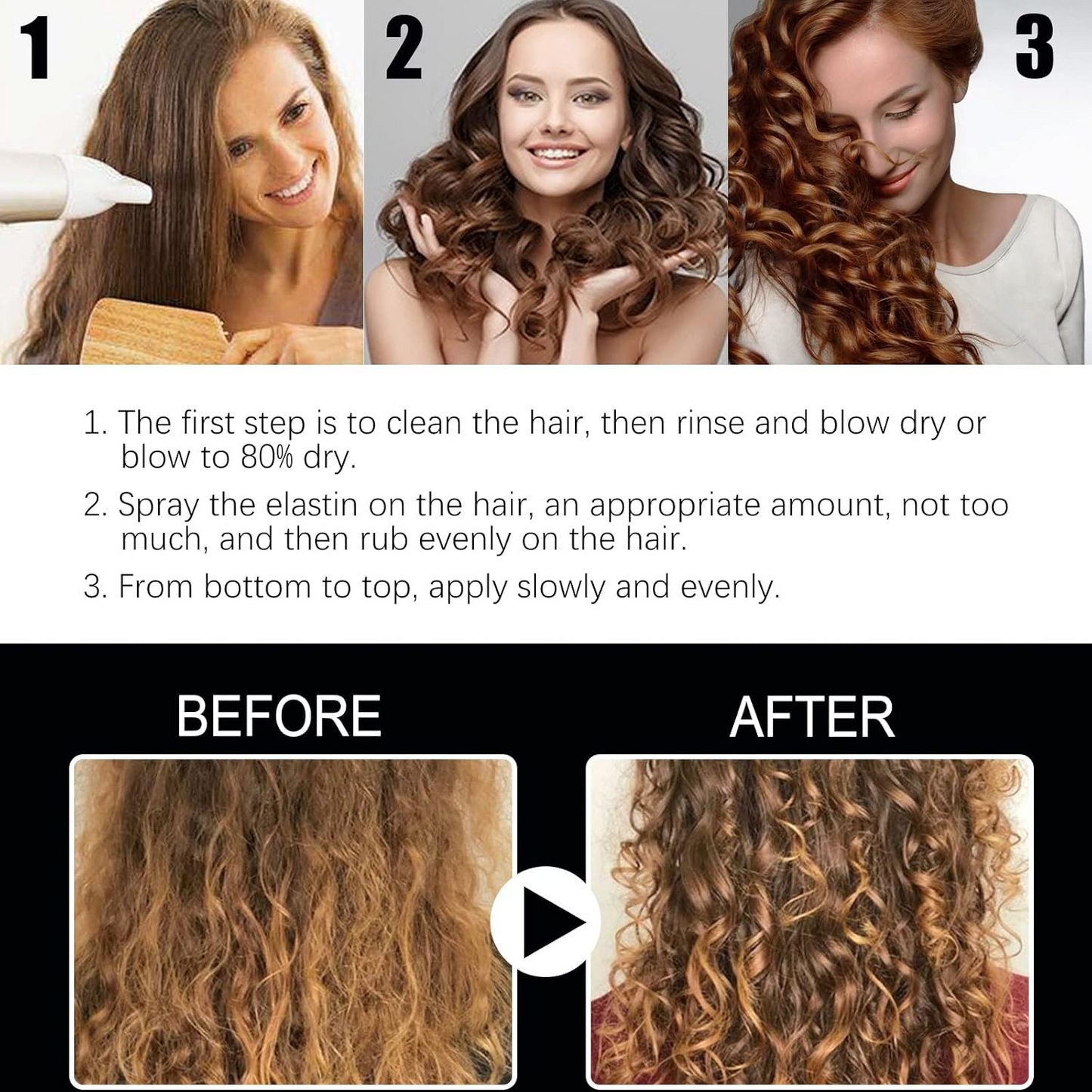 Hairmonthly® Natural Plant Protein Hair Thickening Spray