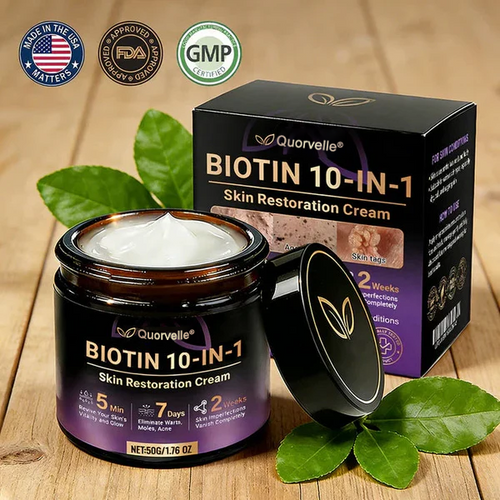 🔥LAST DAY SALE-80% OFF)Quorvelle® Biotin 10-in-1 Skin Restoration Cream