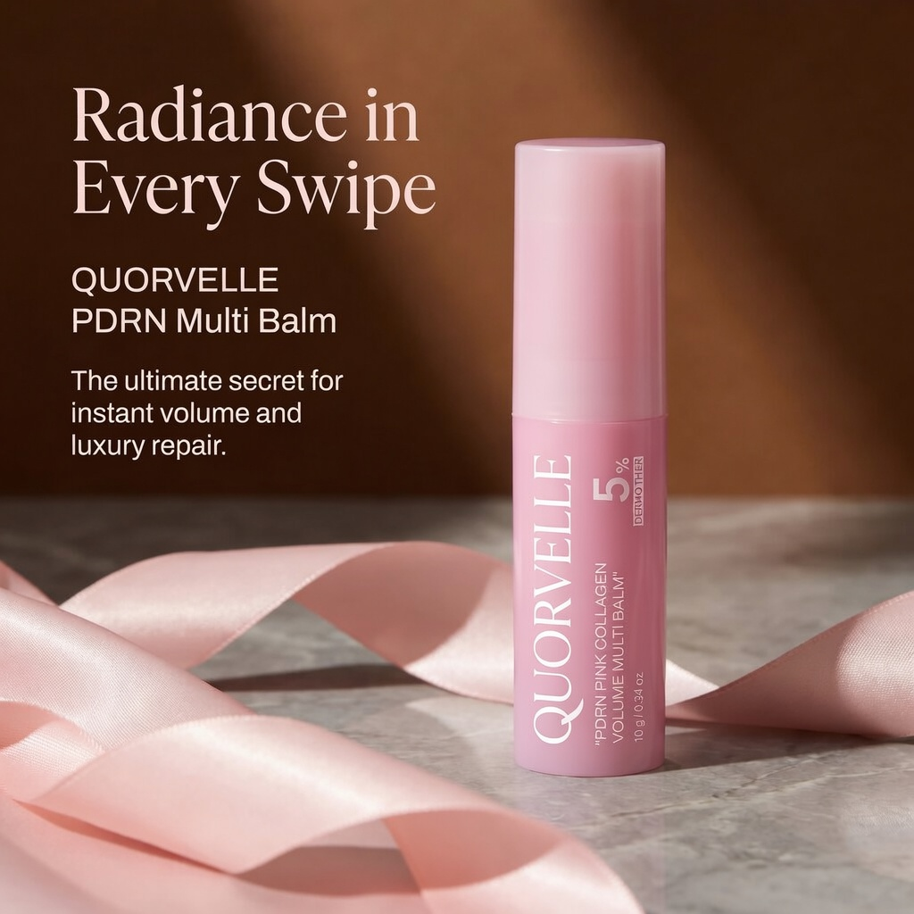 Quorvelle Pink Collagen Plumping Multi Balm – Firm, Smooth & Youthful Skin