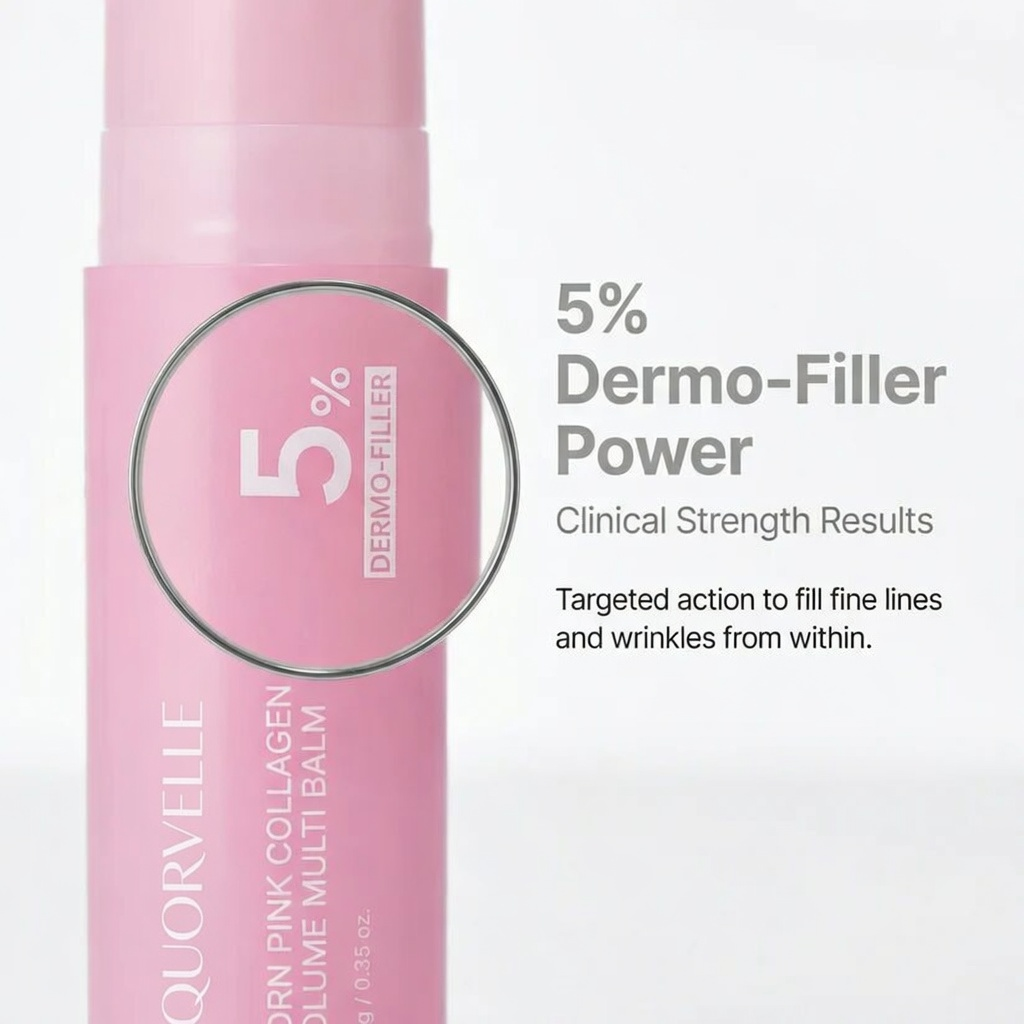 Quorvelle Pink Collagen Plumping Multi Balm – Firm, Smooth & Youthful Skin